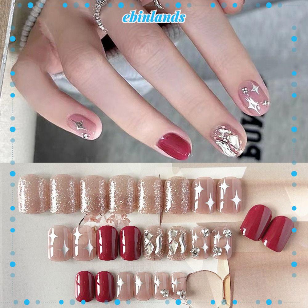 Set 24 Móng Tay Giả Có Thể Tháo Rời