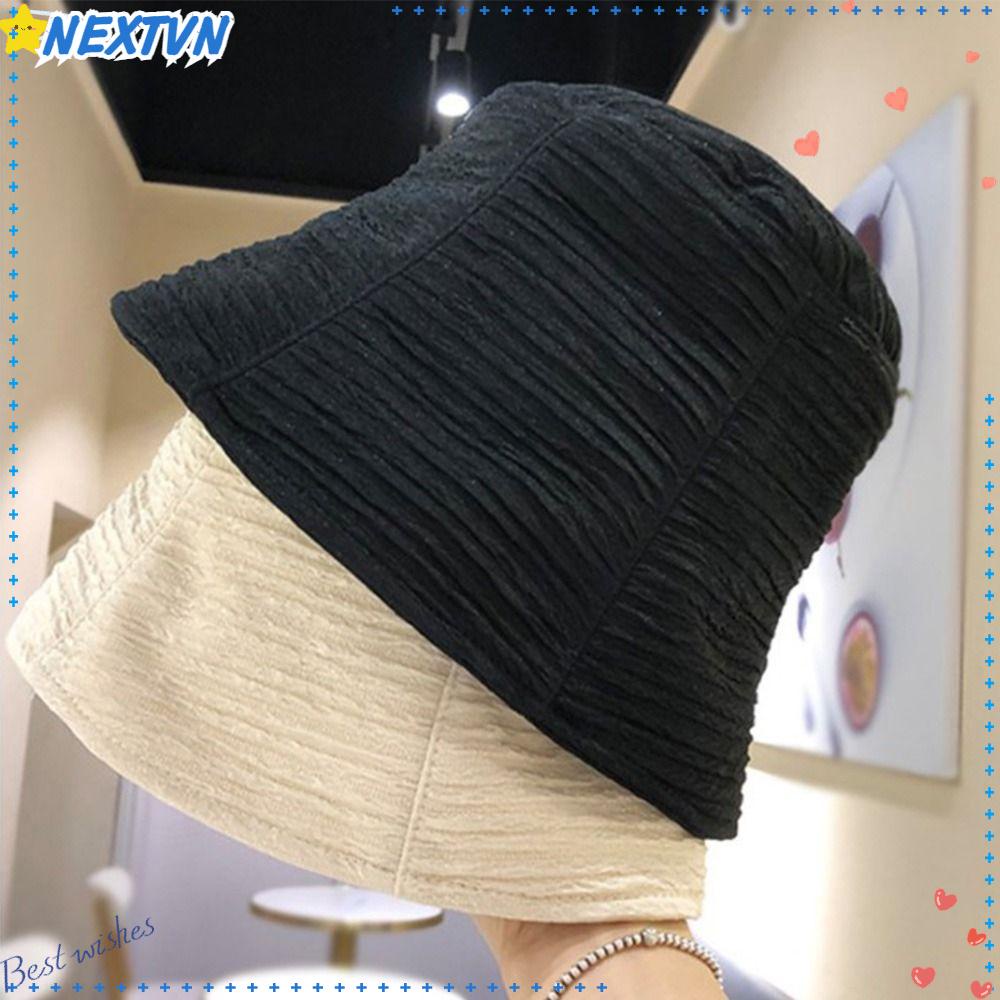 Mũ Bucket Chất Liệu Cotton Chống Nắng Ngoài Trời Cho Nam Và Nữ