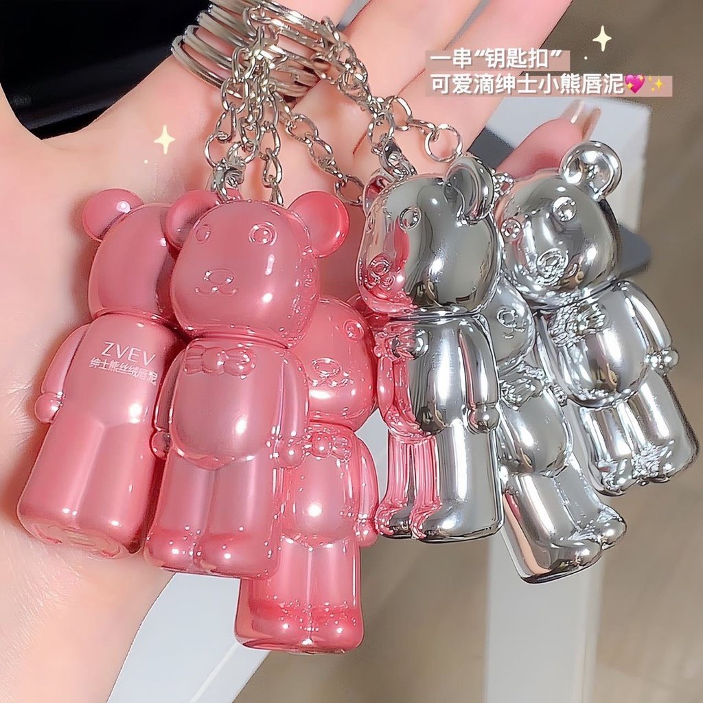 Son ZEVE Velvet Lip Kiêm Móc Khóa Hình Gấu Mềm Mịn Như Nhung