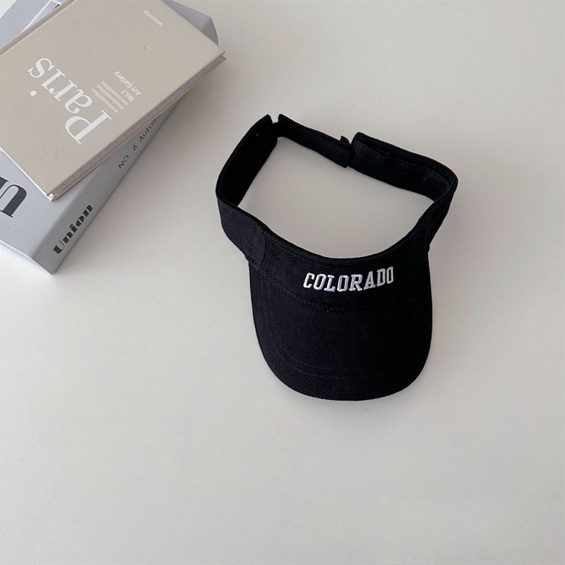 Mũ Lưỡi Trai Hở Chóp Thêu Chữ Phong Cách Hàn Quốc Cho Mẹ Và Bé