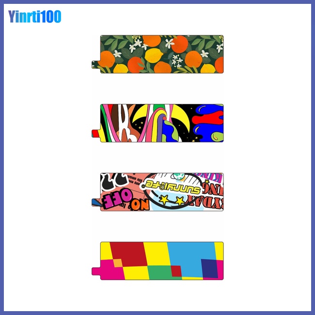 Thẻ Chèn Đầy Màu Sắc Họa Tiết Dán Trang Trí Tay Cầm Chống Rung Diy