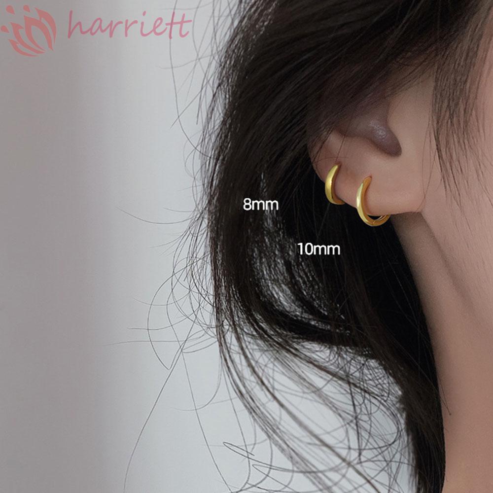 Bông Tai Dạng Vòng Thời Trang Dành Cho Nữ|Khuyên Tai Kiểu Dáng Đơn Giản Phong Cách Hàn Quốc 6mm / 8mm / 10mm / 12mm