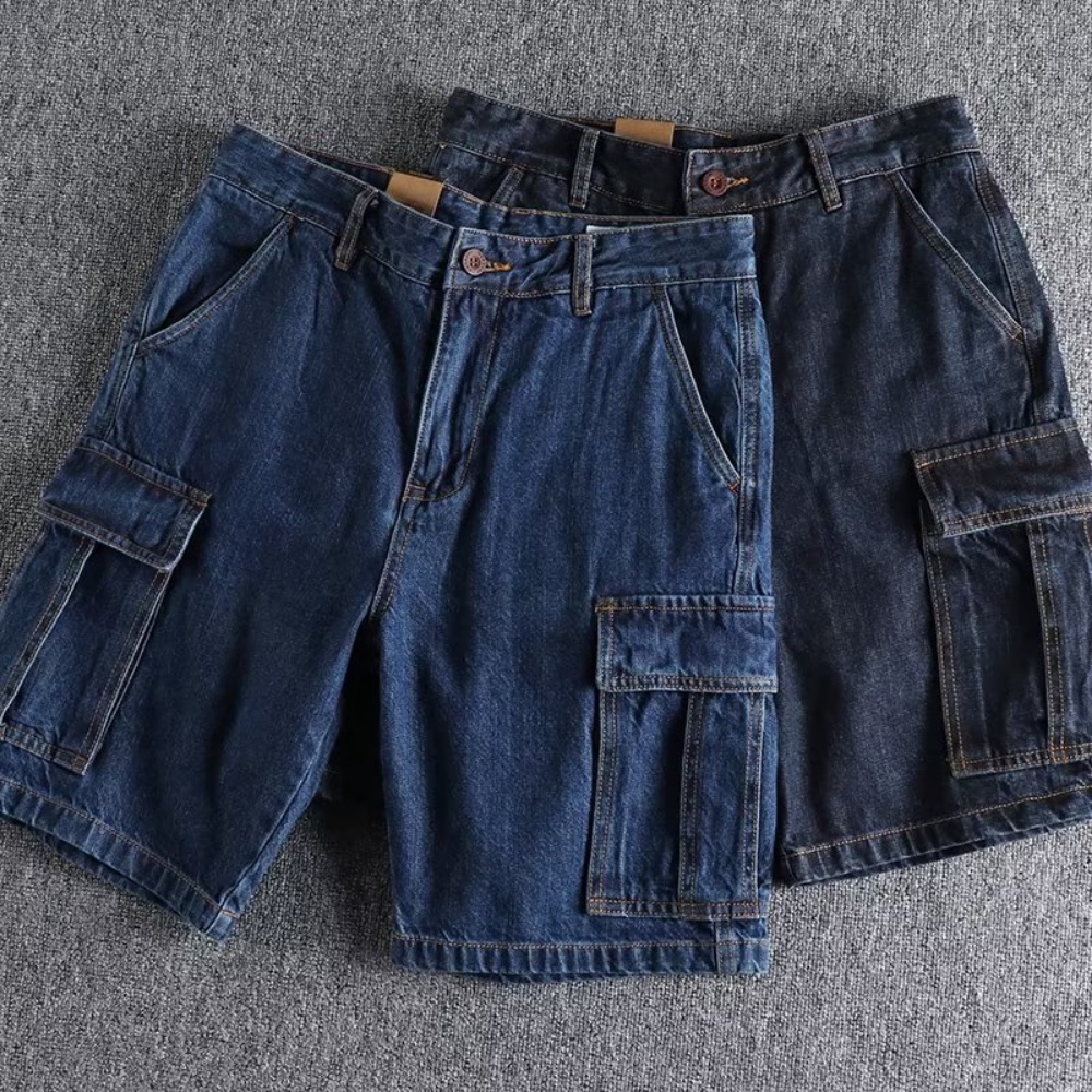 Madness MDNS WRUEI Quần Short Denim Thời Trang Đường Phố Dễ Phối Đồ Cho Nam