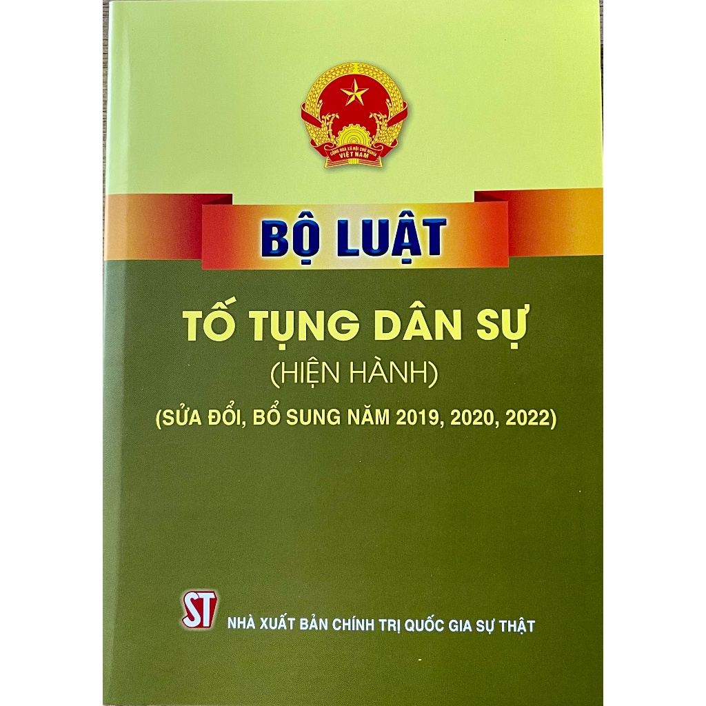 Sách Bộ Luật Tố Tụng Dân Sự (Hiện Hành) (Sửa đổi, bổ sung năm 2019,2020,2022) - Nhà Sách Sự Thật | BigBuy360 - bigbuy360.vn