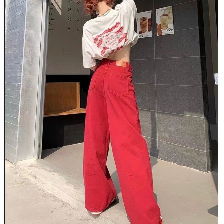 Quần Jean Dopamine Dáng Suông Rộng Phong Cách Mới Mùa Hè Dễ Phối Đồ Hợp Thời Trang Cho Nam Và Nữ