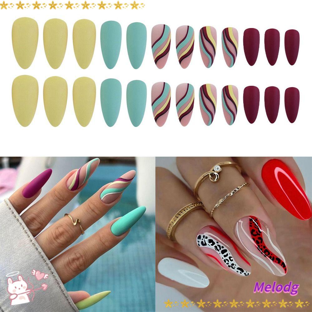 Bộ 24 Móng Tay Giả Che Phủ Toàn Diện Tháo Rời Được
