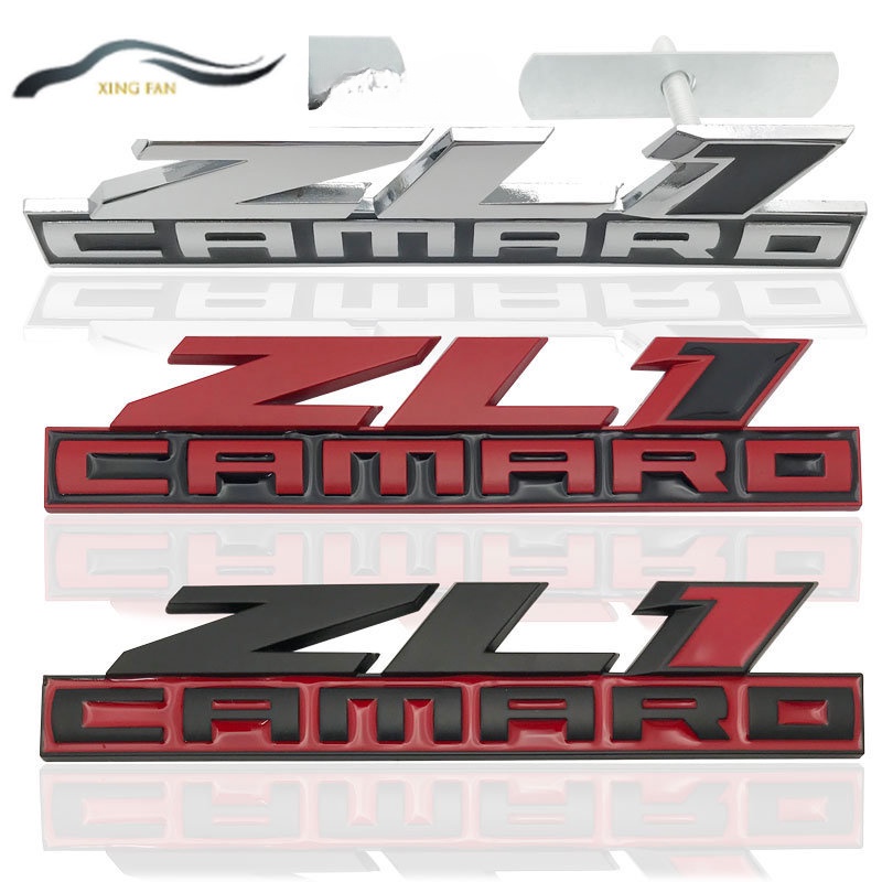 Miếng Dán Logo Kim Loại 3D ZL1 CAMARO Trang Trí Mui Xe Hơi Chevrolet GMC 4X4 CAMARO ZL1 Colorado