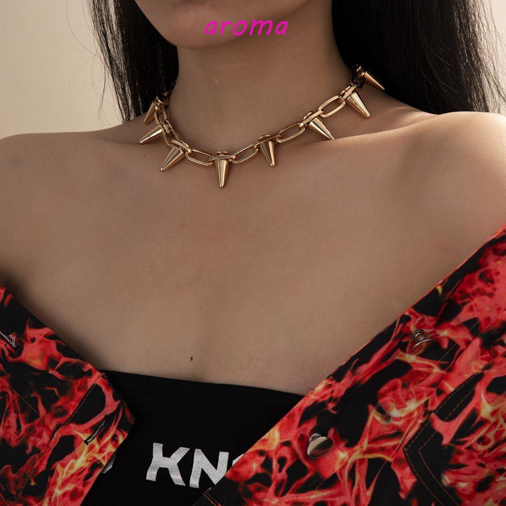 Vòng Cổ Choker Đính Đinh Tán Phong Cách Harajuku Thời Trang Cho Nam Và Nữ