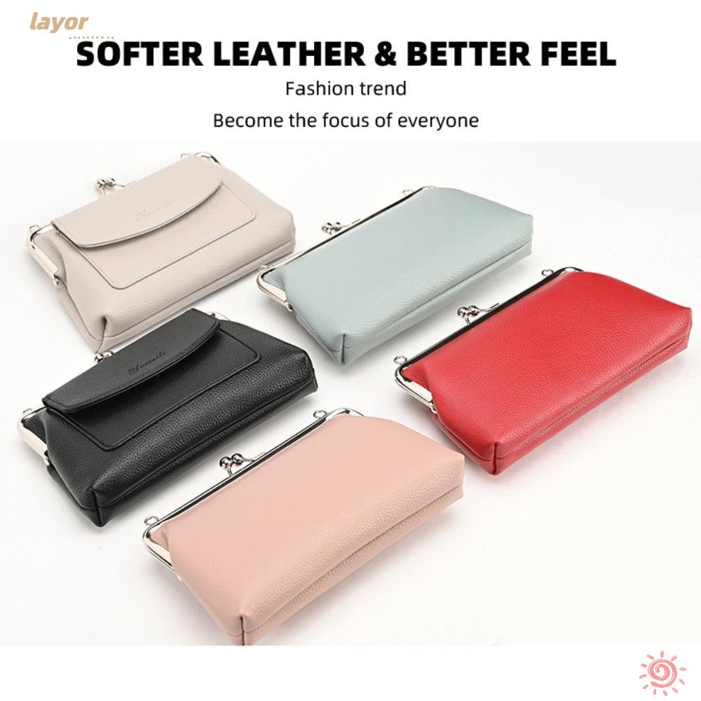 LAY Túi Đeo Chéo Màu Trơn Cỡ Lớn Phong Cách Vintage Thời Trang 2023 Cho Nữ