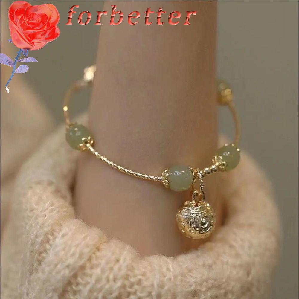 Vòng Đeo Tay Cổ Điển Có Thể Điều Chỉnh Một Bước Thời Gian Nhẹ Phong Cách Trung Hoa Hetian Chalcedony