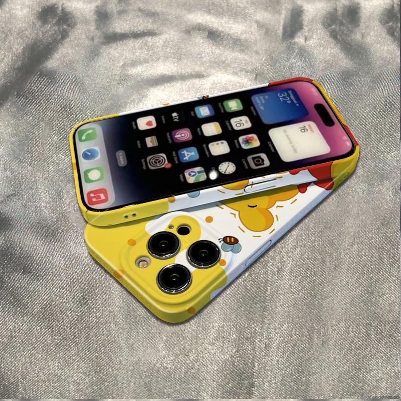 Ốp Điện Thoại Mềm Chống Sốc Hình Gấu Pooh Cho Iphone 14pro 78 max 11 12 13 0VAP