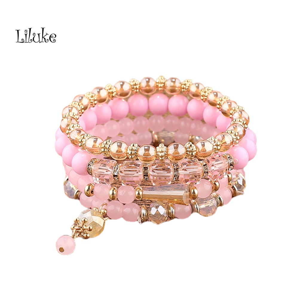 Set 4 Vòng Tay Dây Tua Rua Thời Trang Dành Cho Nữ