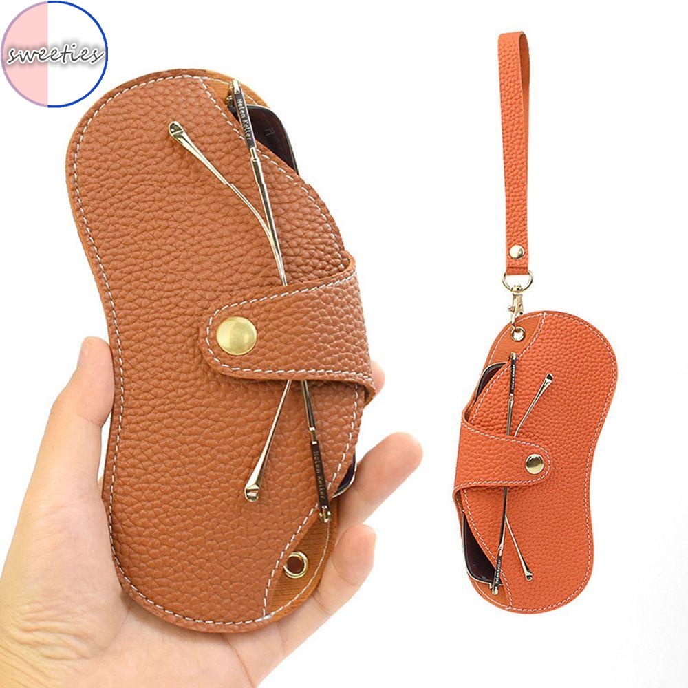 Túi Da PU Đựng Mắt Kính Chống Trầy Xước Cho Nam Nữ Ốp