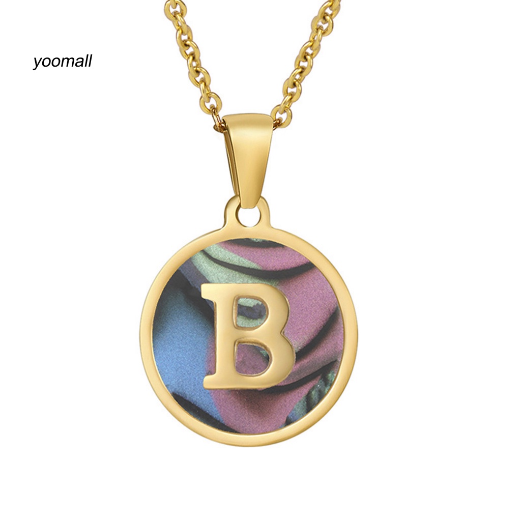 Yo / Vòng cổ Hình Vỏ Sò / Biển / Chữ Cái Dễ Phối Đồ Cho Nữ