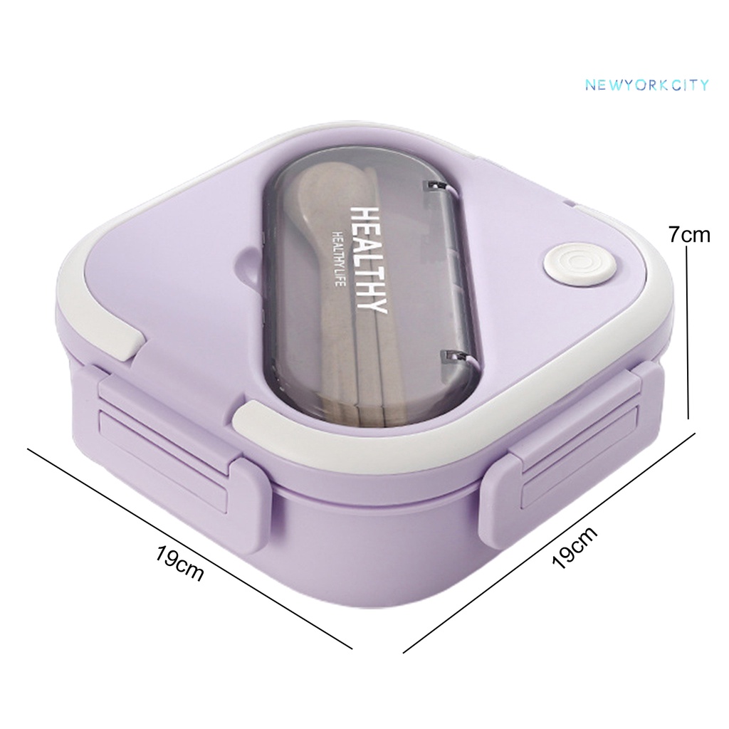 1 Bộ Hộp cơm 3 Ngăn 1300ML Chống Rò Rỉ Dùng Được Trong Lò Vi Sóng