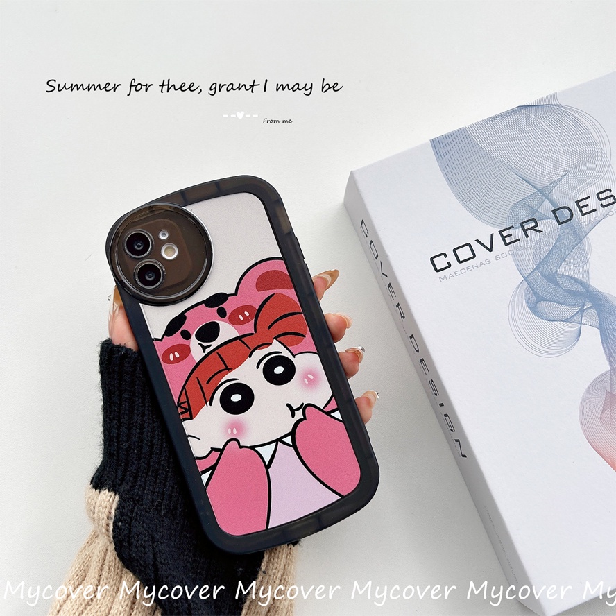 Ốp Điện Thoại Silicon Mềm Họa Tiết Cậu Bé Bút Chì Cho iPhone 11 13 12 14 Pro Max X XR Xs Max 6 7 8 Plus