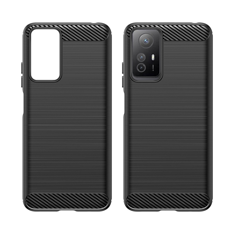 For Xiaomi Redmi Note 12S 12 Pro Plus 12Pro+ Note12Pro 4G 5G Ultra Thin Soft TPU Silicone Carbon Fiber Matte Shockproof Case Cover Casing