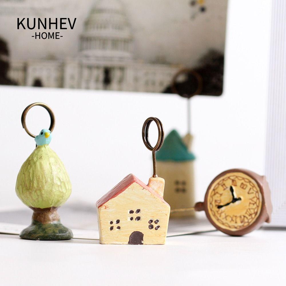 KUNHEV Kẹp Gắn Ảnh / Thẻ Hình Chậu Cây Bonsai Dễ Thương Trang Trí Nhà Cửa