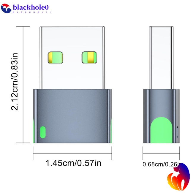 Đầu Chuyển Đổi Usb 2.0 Sang Type-C Có Đèn Led 480mbps Chất Lượng Cao