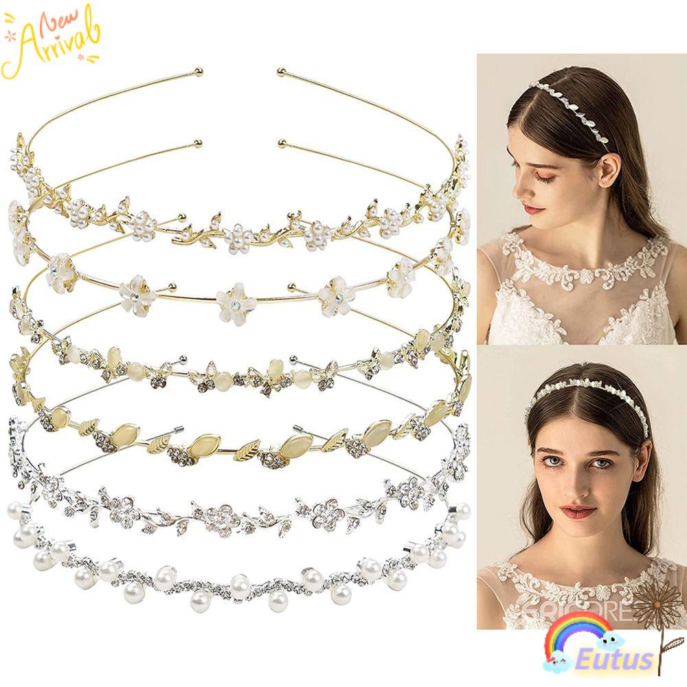 Lược Cài Tóc Trang Trí Hình Hoa Lá Lấp Lánh