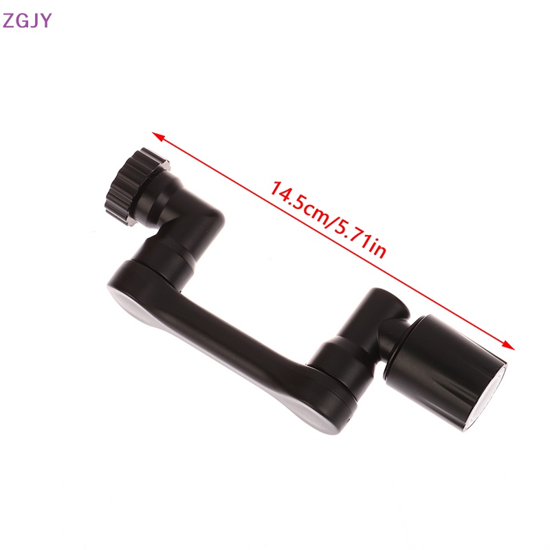 Phụ Kiện Màu Đen ZGJY Universal 1080° Đầu Nối Dài Vòi Nước Bằng Nhựa Hai Chế Độ Cho Robot Nhà Bếp Mới