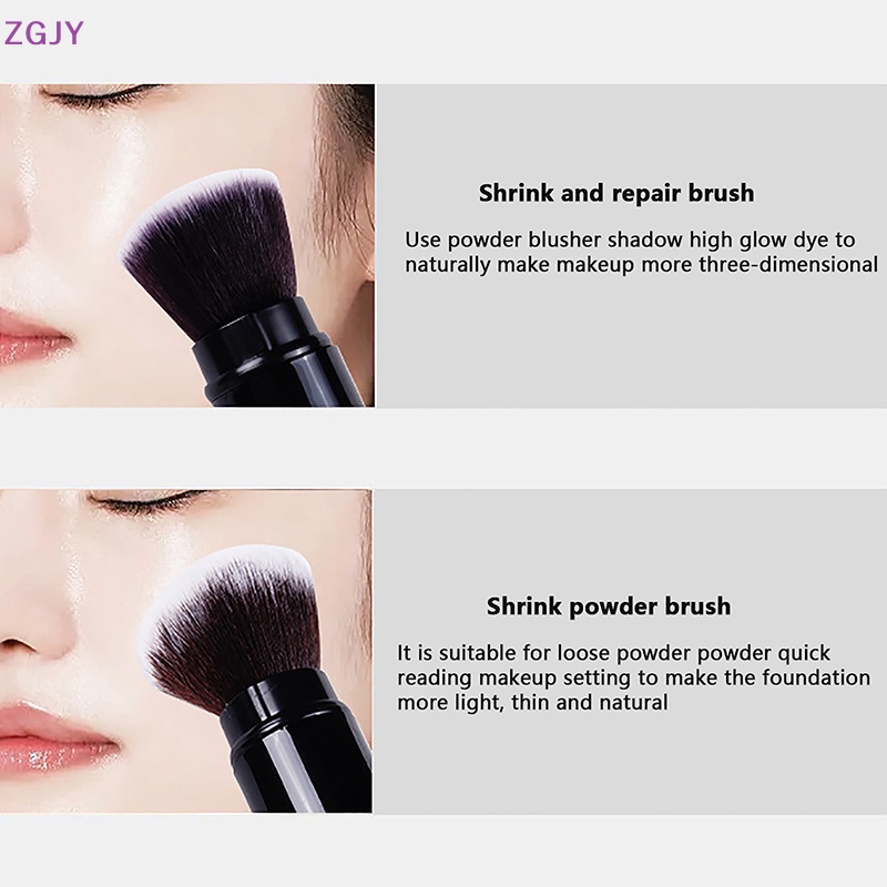 Cọ Trang Điểm ZGJY Có Thể Thu Gọn Tiện Dụng Mới