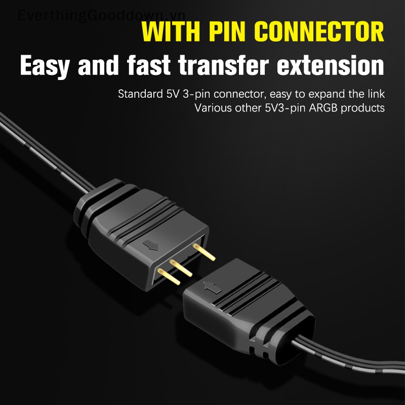 Cáp Chia Cổng 5V 3Pin 1 Sang 2 1 Sang 4 33.5cm ARGB Chuyên Dụng Cho Bo Mạch Chủ