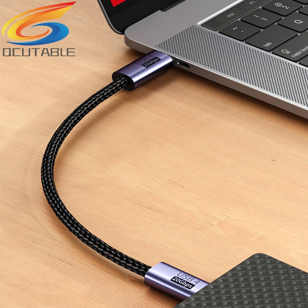 Cáp Sạc Nhanh 20Gbps 8K 60Hz PD 100W USB 4.0 Type-C Male Sang Male