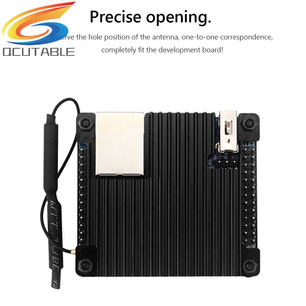 Ốp Lưng Nhôm Làm Mát Màu Cam Pi Zero / Orange Pi Zero 2 Đen