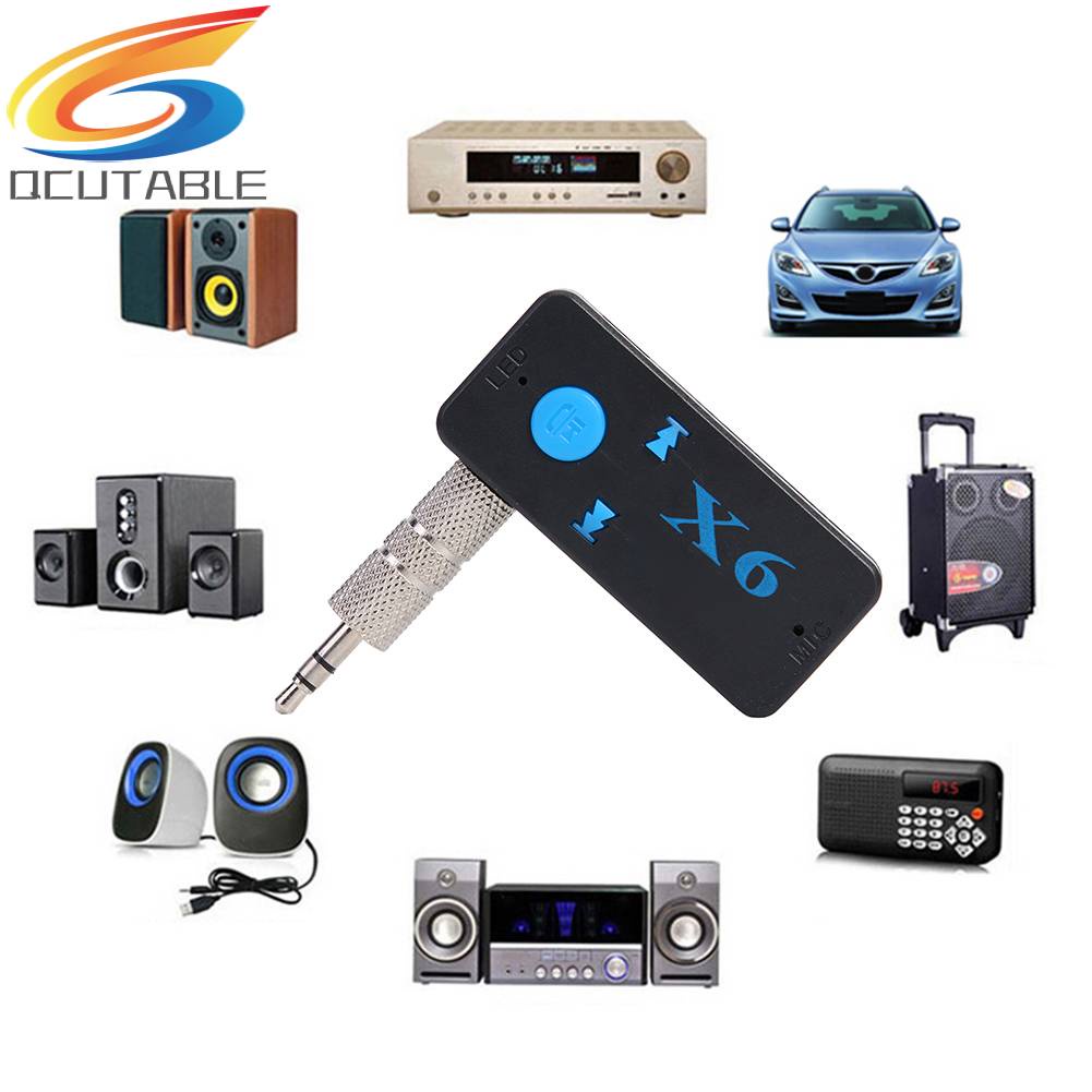 Thiết Bị Nhận Tín Hiệu Âm Thanh Bluetooth 4.2 X6 3.5mm Hỗ Trợ TF