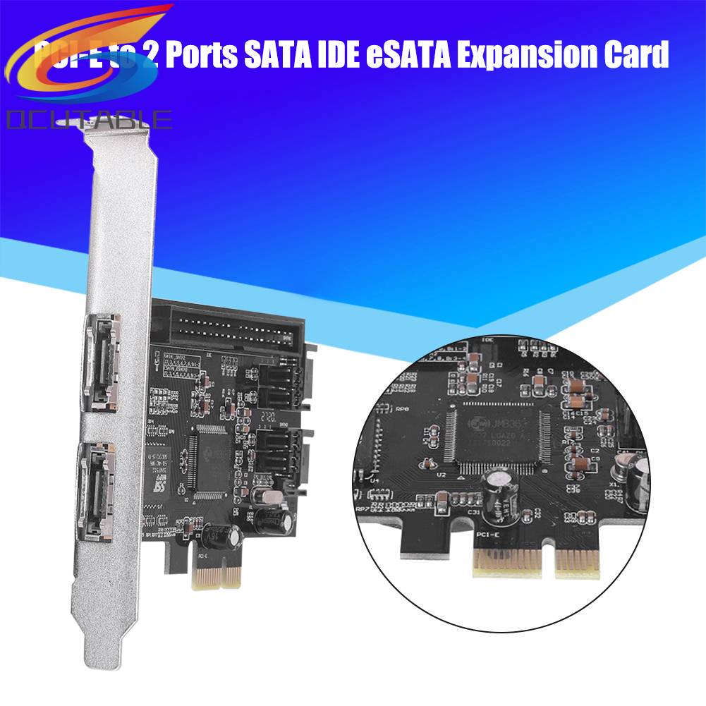 Card Mở Rộng PCI-E PCIe 2 Cổng SATA IDE eSATA JMB363