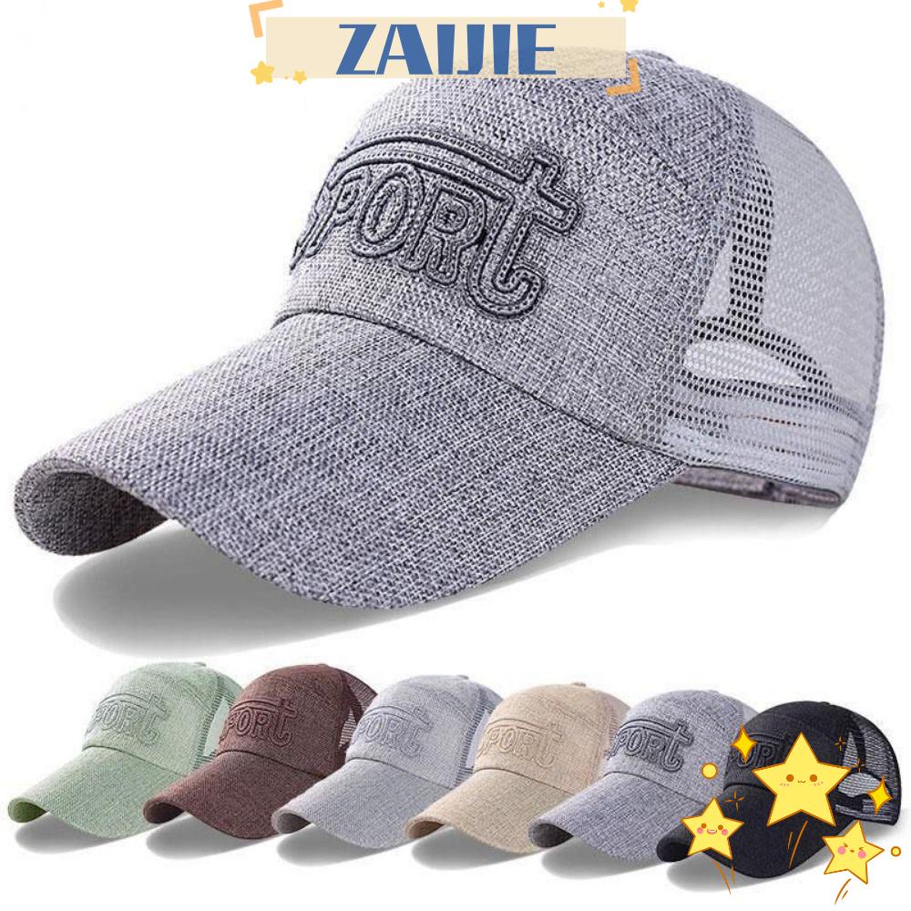 ZAIJIE24 Mũ Lưỡi Trai ZAIJIE24 Thoáng Khí Thêu Họa Tiết Có Thể Điều Chỉnh Kích Thước