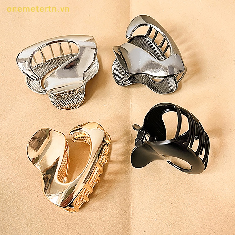 Kẹp Tóc Kim Loại Họa Tiết Hình Học Thời Trang 2023