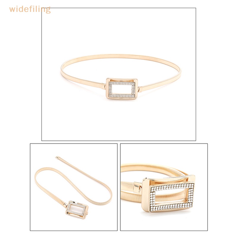 Thắt Lưng Dây Xích Tròn Bằng Kim Loại Màu Vàng Kim Thanh Lịch Cho Nữ