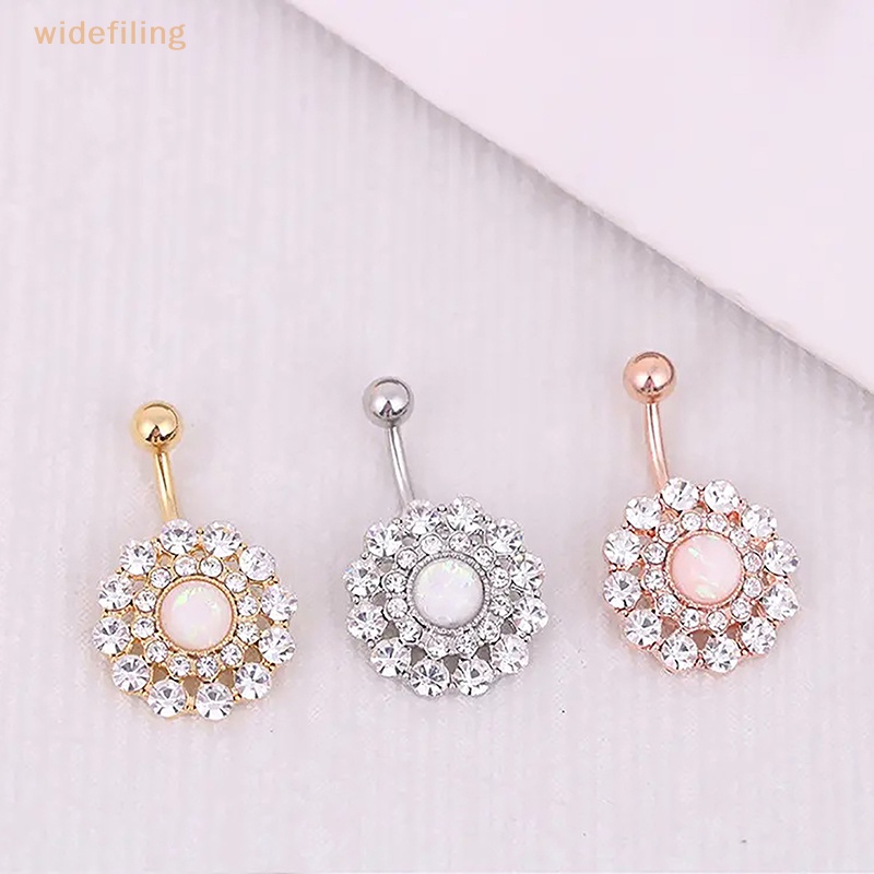 Khuyên Rốn Chất Liệu Thép Không Gỉ Đính Đá Zircon Thời Trang