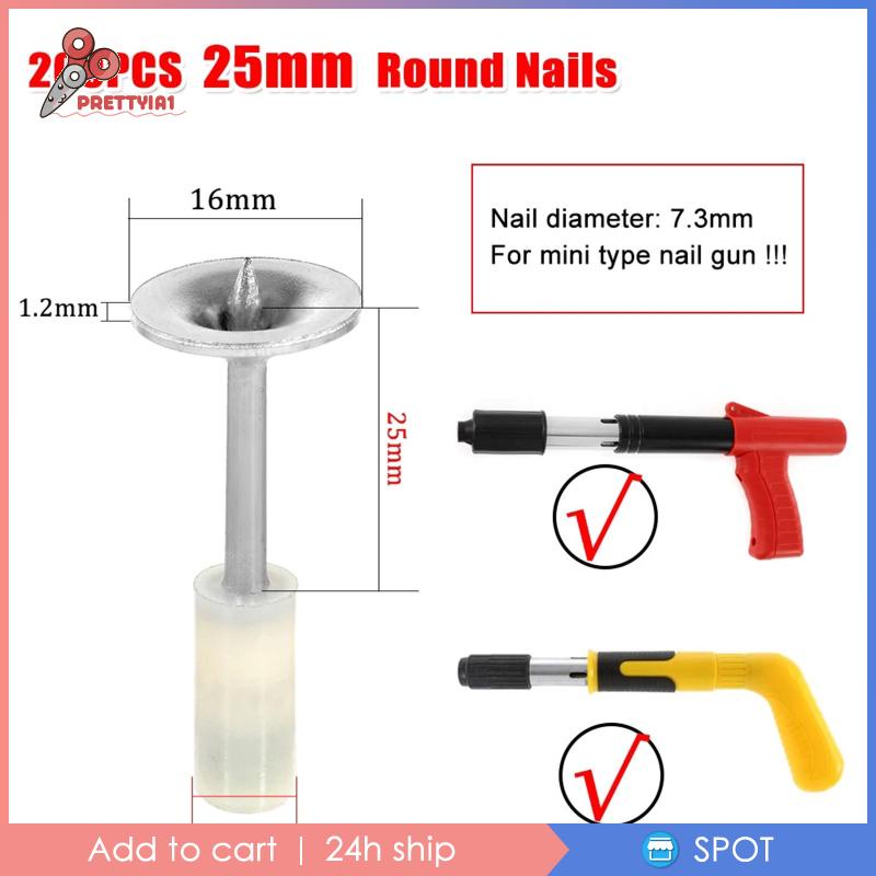 [Prettyia1] Set 100 Móc Treo Trần Nhà Bằng Thép Dùng Làm Móng Thủ Công DIY