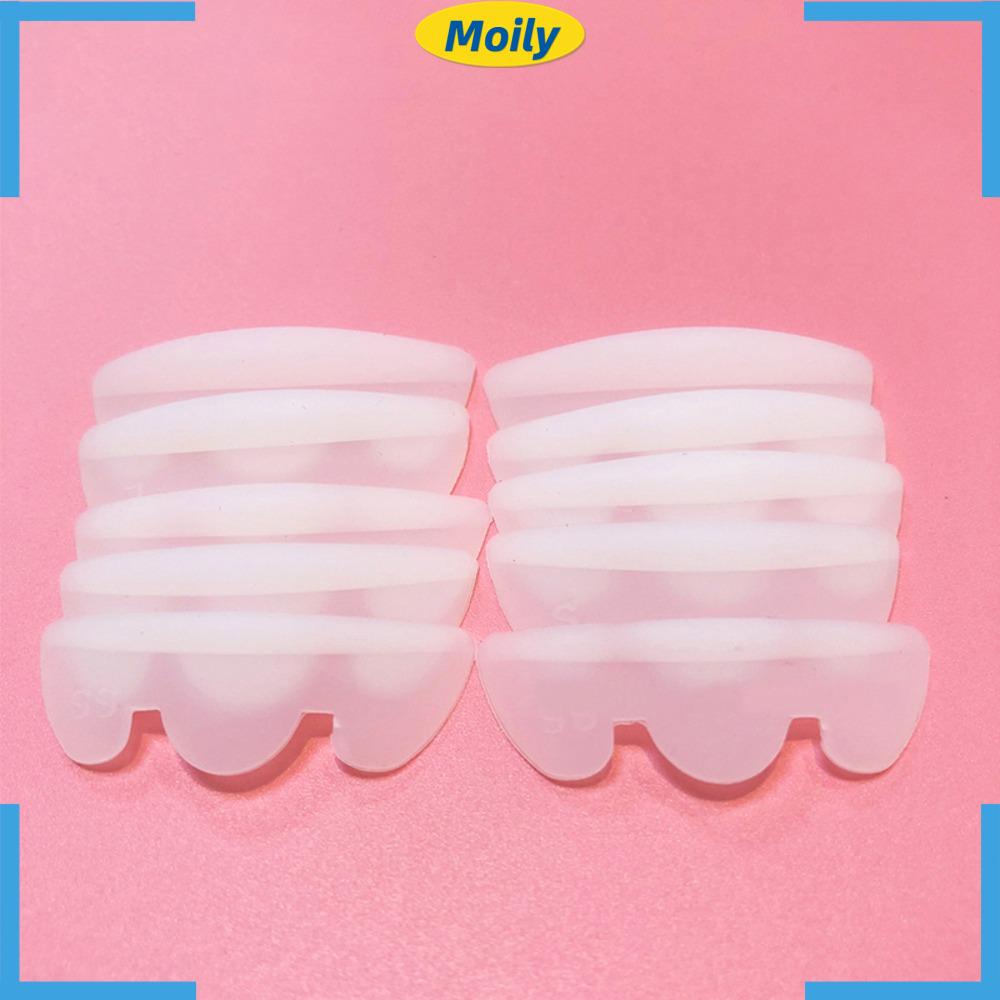 MOILYVN Bộ 5 Cặp Thanh Silicone Uốn Cong Lông Mi 3d
