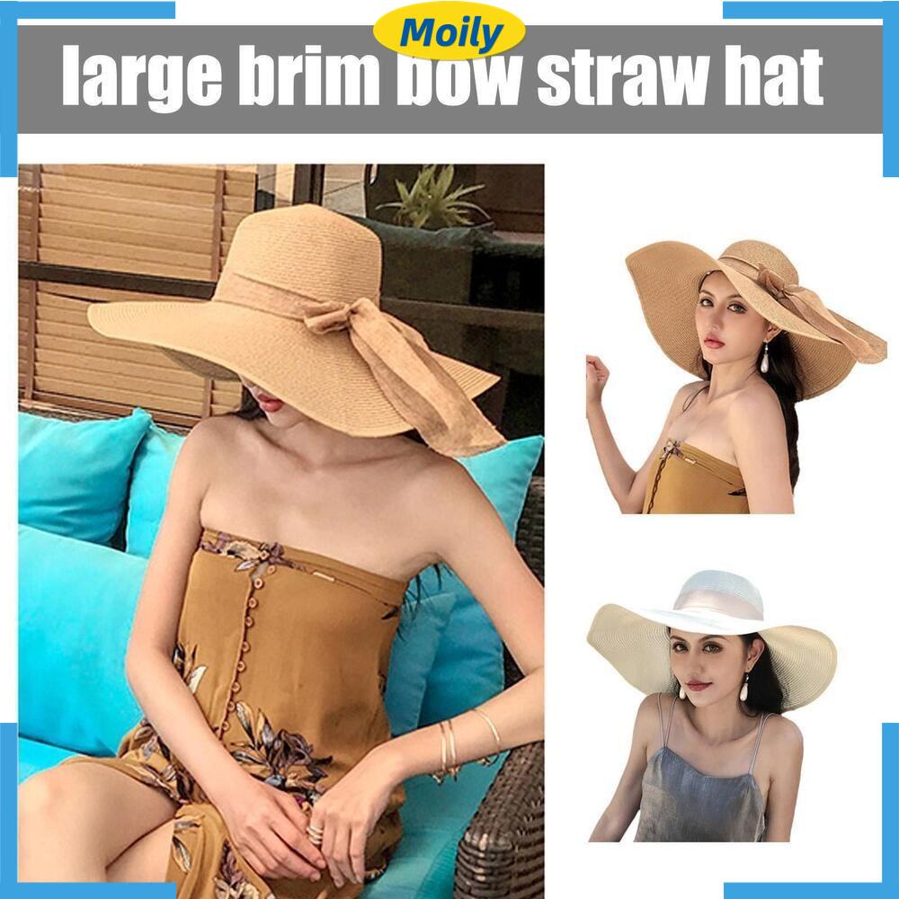 MOILYVN Moilyvn Mũ Rộng Vành Che Nắng Đi Biển Mùa Hè Đẹp Có Thể Gấp Gọn