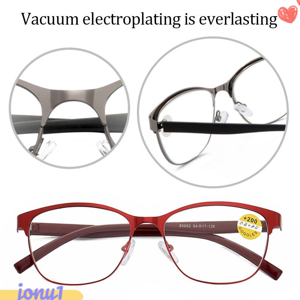 JONYE Kính Đọc Sách Gọng Kim Loại Chống Ánh Sáng Xanh Thiết Kế Đơn Giản Cho Nam Và Nữ