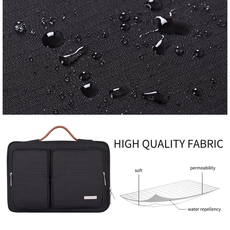 CanvasArtisan Túi Đựng Laptop Chống Sốc Chống Nước Dày Dặn Cho Macbook Air Pro Acer Dell 13 15 inch