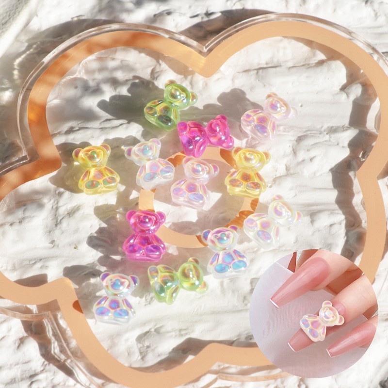 Set 50 Phụ Kiện Trang Trí Móng Tay Hình Gấu Dễ Thương | Gấu Charm