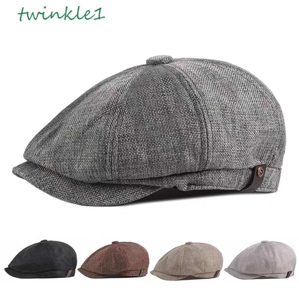 TWINKLE Mũ Beret Vải Cotton Phong Cách Harajuku Cổ Điển Thời Trang Thu Đông Cho Nữ