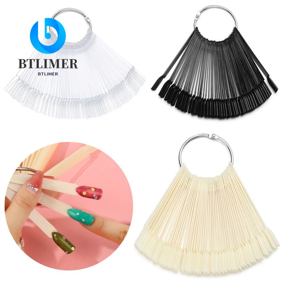 BTLIMER Set 50 Thẻ Màu Vẽ Móng Nghệ Thuật DIY