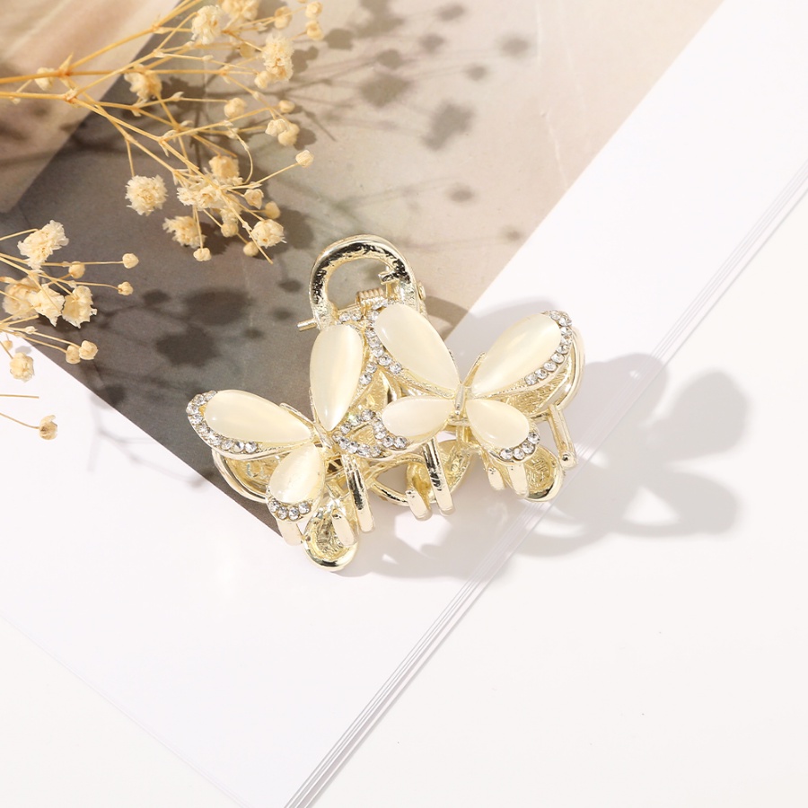 Kẹp Tóc Hợp Kim Hình Hoa Đính Đá Phong Cách Hàn Quốc Cho Nữ