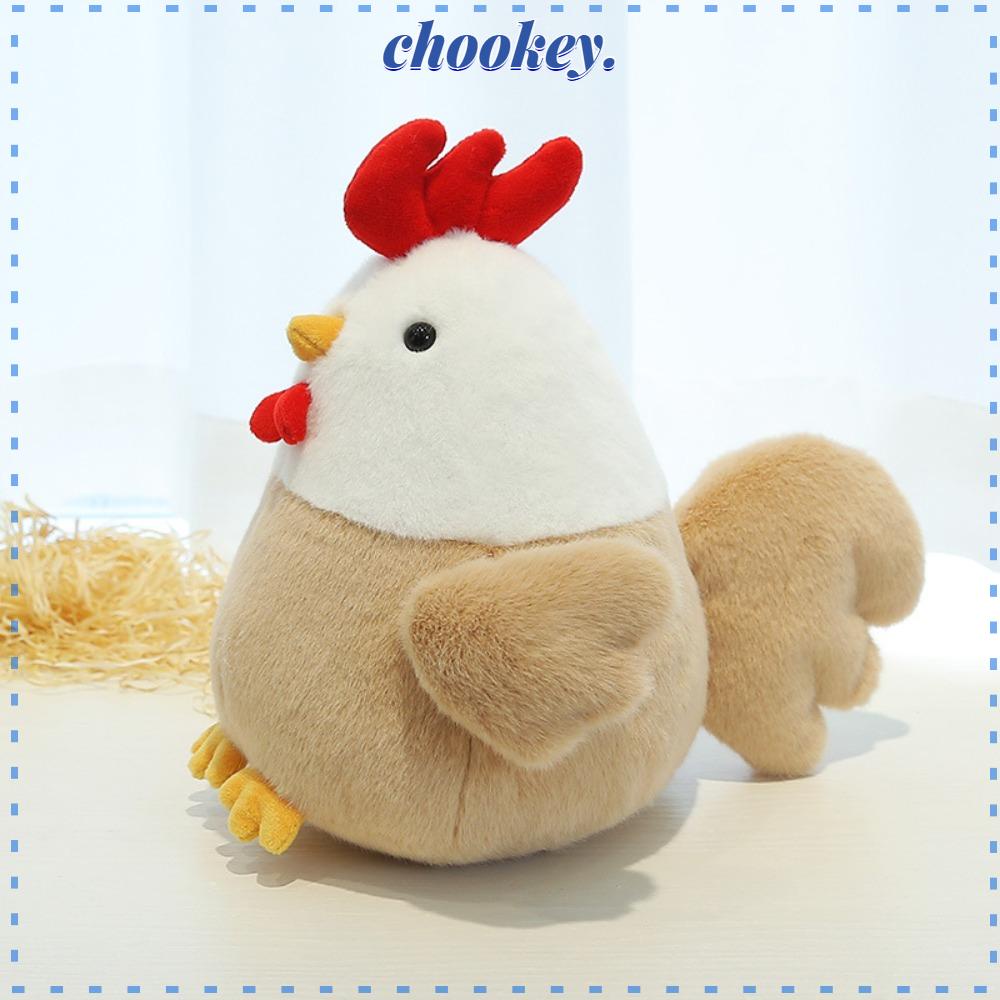 CHOOKEY Đồ chơi nhồi bông Hình Chú Gà Hoạt Hình 23CM Bằng PP Coton Dễ Thương Cho Bé Gái