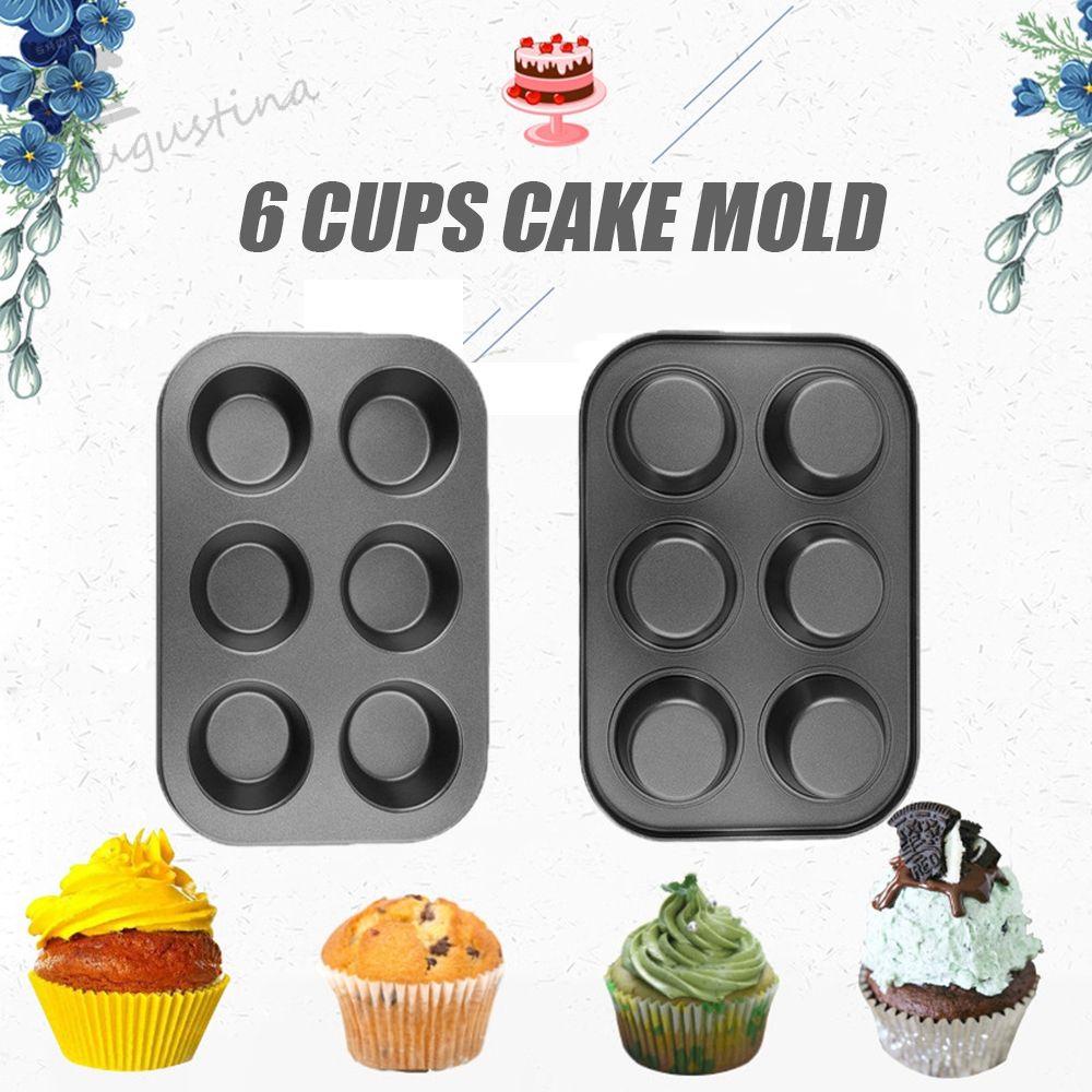 AUGUSTINA Khuôn Làm Bánh Muffin Thiết Kế Độc Đáo Tiện Dụng Cho Gia Đình