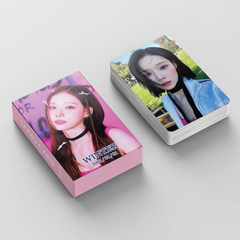 Aespa winter LOMO Card Set 55 Tấm Thẻ Ảnh Hình Nhóm Nhạc KPOP