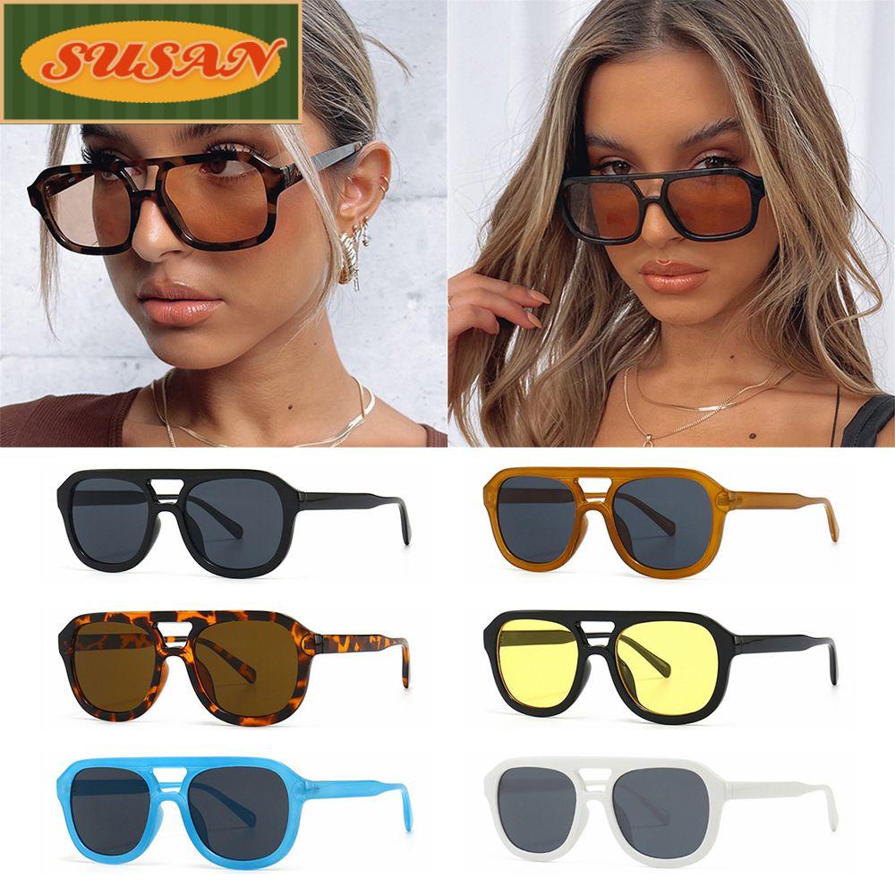 SUSANS Kính Mát Họa Tiết Da Báo Chống Tia UV400