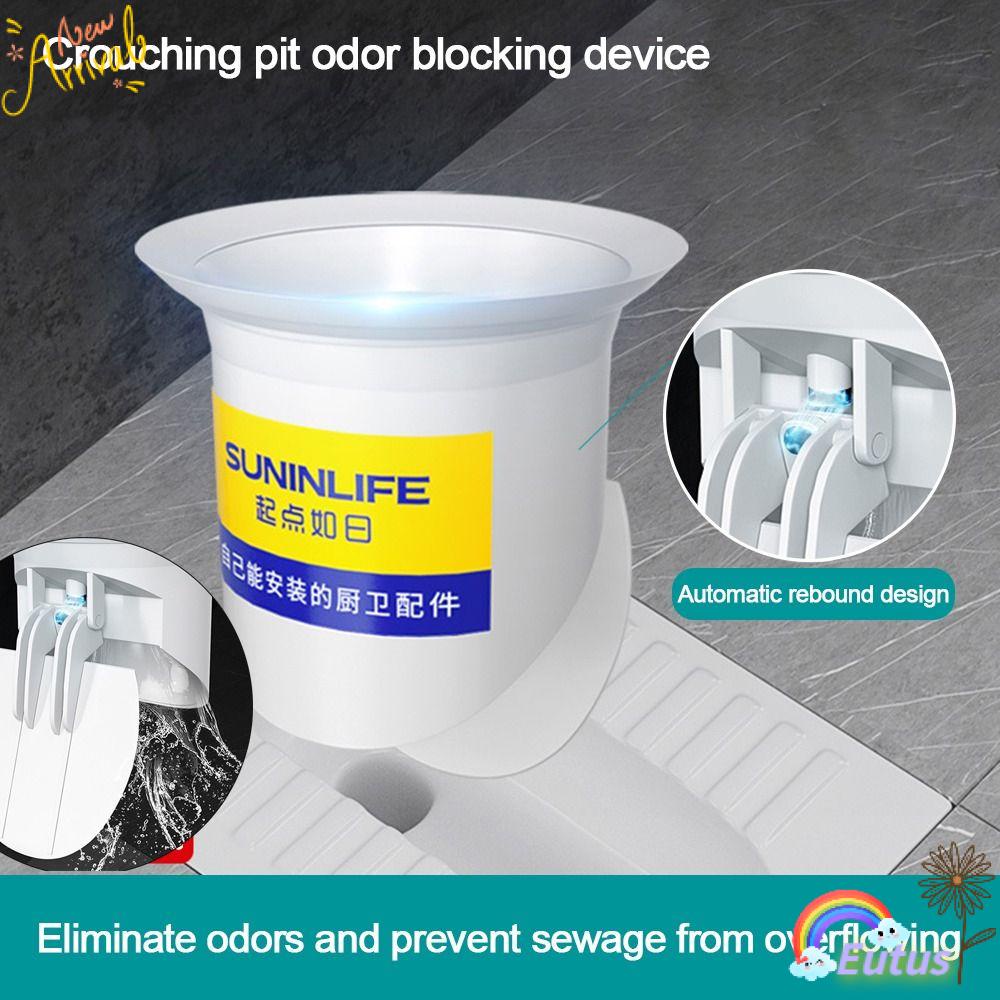 Vỏ Bọc Bằng Nhựa Trắng Chống Mùi Chống Tắc Nghẽn Chống Nghẽn Cho Toilet / Squat