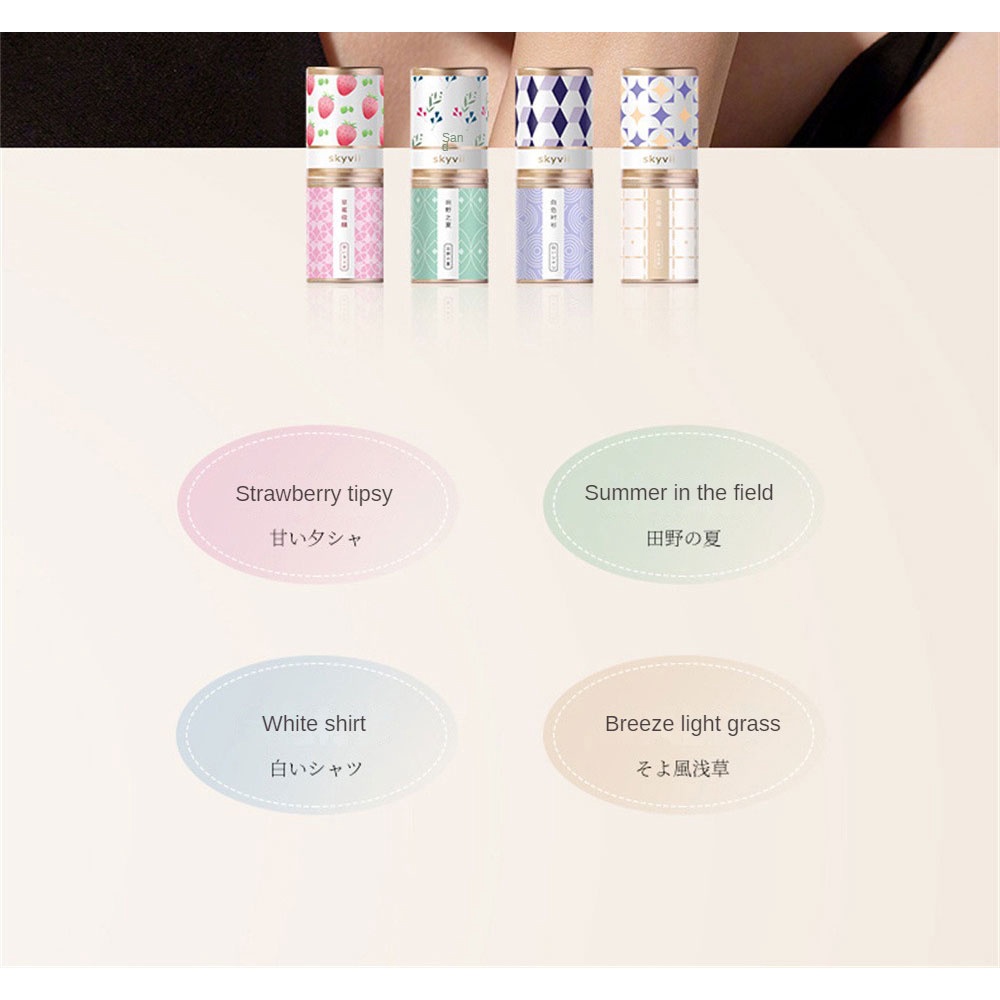 Nước hoa JULYSTAR dạng sáp nhỏ hương thơm nhẹ nhàng lâu dính thiết kế nhỏ gọn cho nam nữ